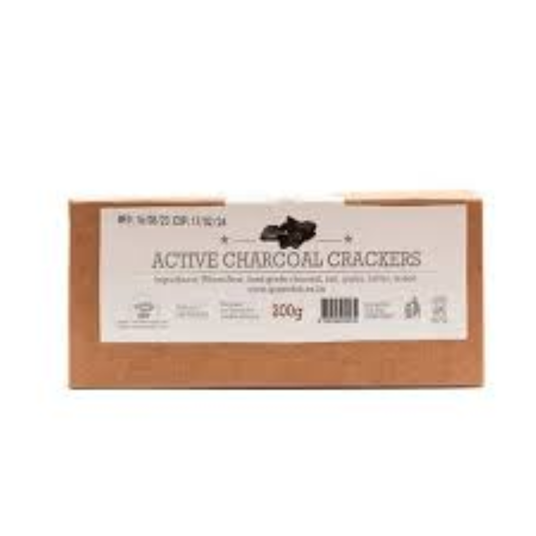 QUEEN DELI ACTIVATED CHARCOAL CRACKERS 200G
